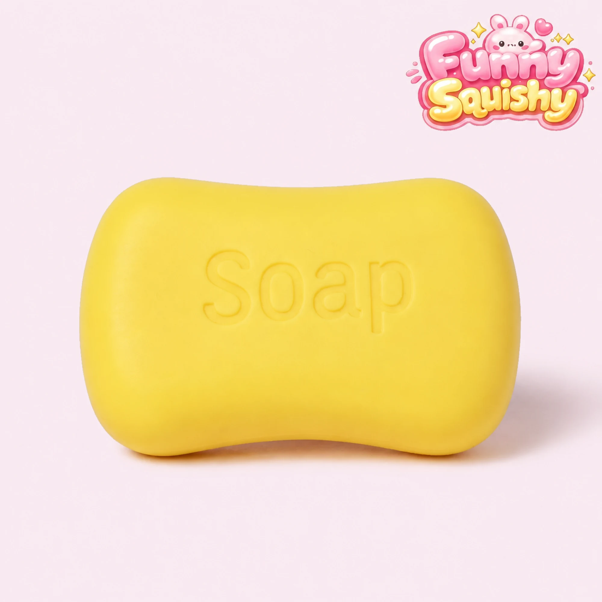 Mini Yellow Soap 스퀴시 Crunchy Bead-Filled Stress Toy — 대체 보기