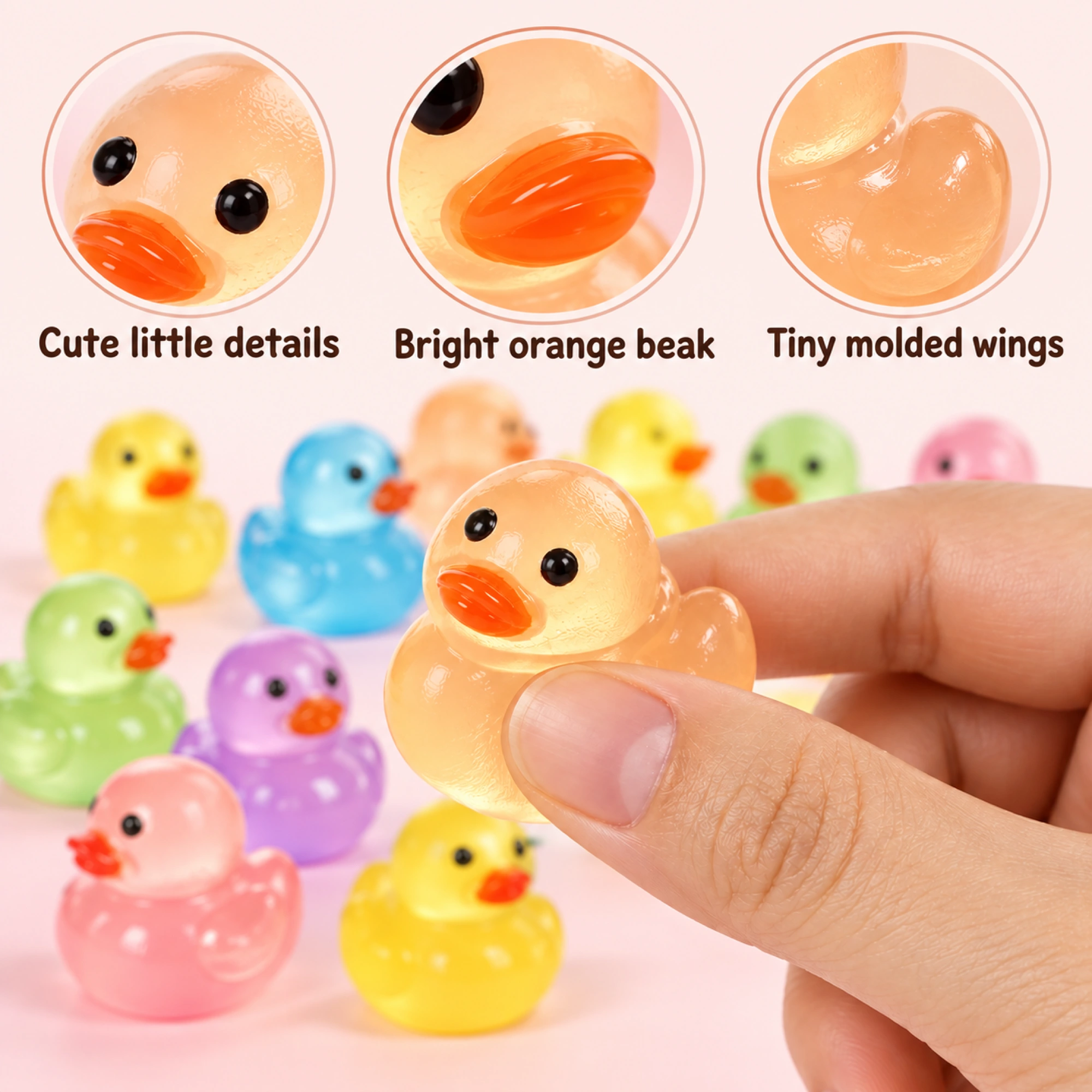 Mini Duck Squishy 30 Pack, Jelly Squishies Party Favors — details
