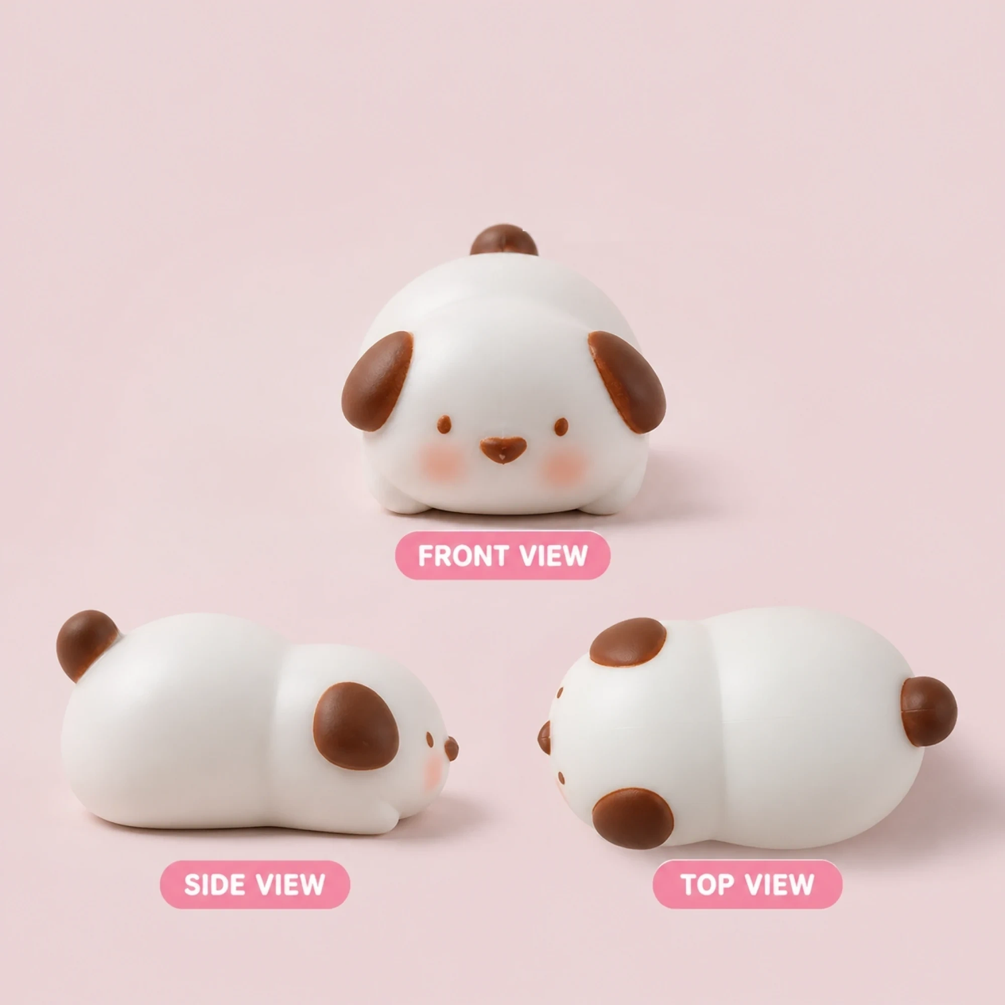 Chubby puppy mochi dog squishy — clean product overview
