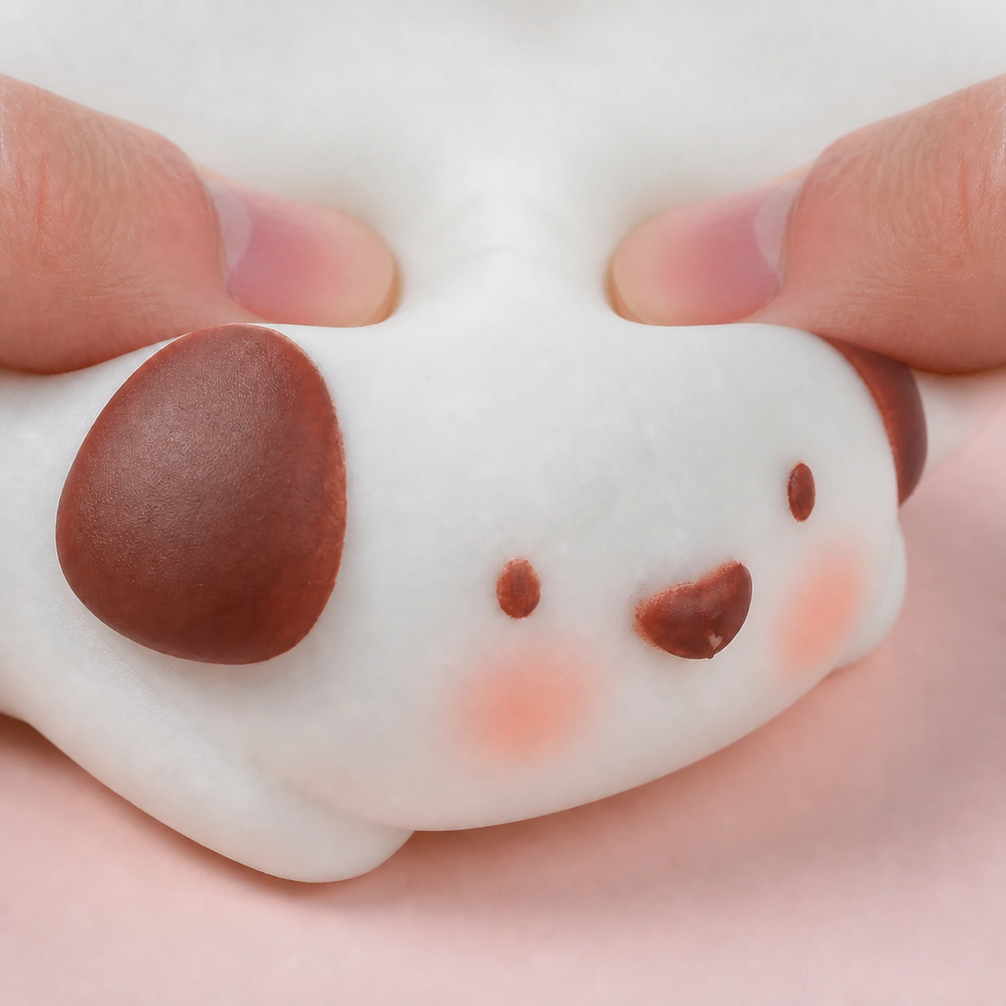 Chubby puppy mochi dog squishy — final product presentation