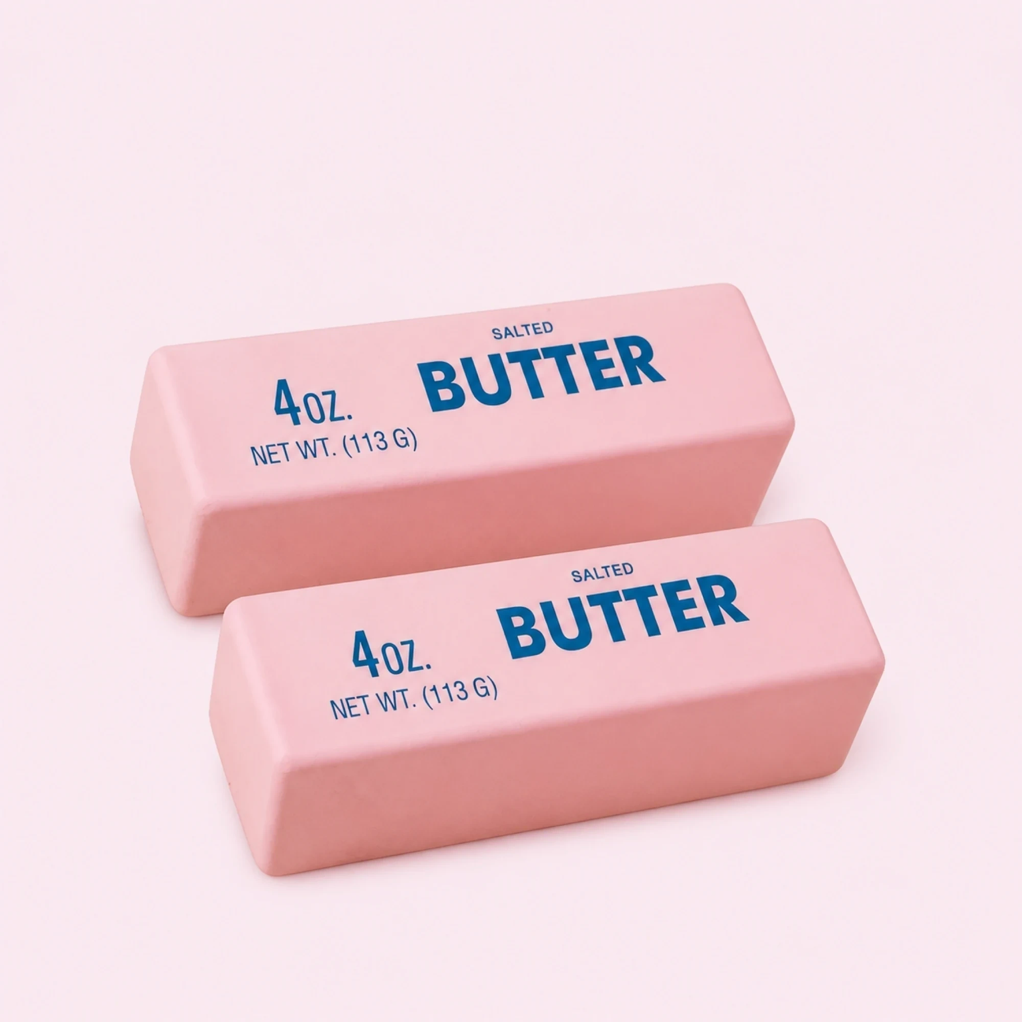 Pink Butter Brick Squishy, 2 Pack - Stretchy Stress Squeeze Toy — alternate view