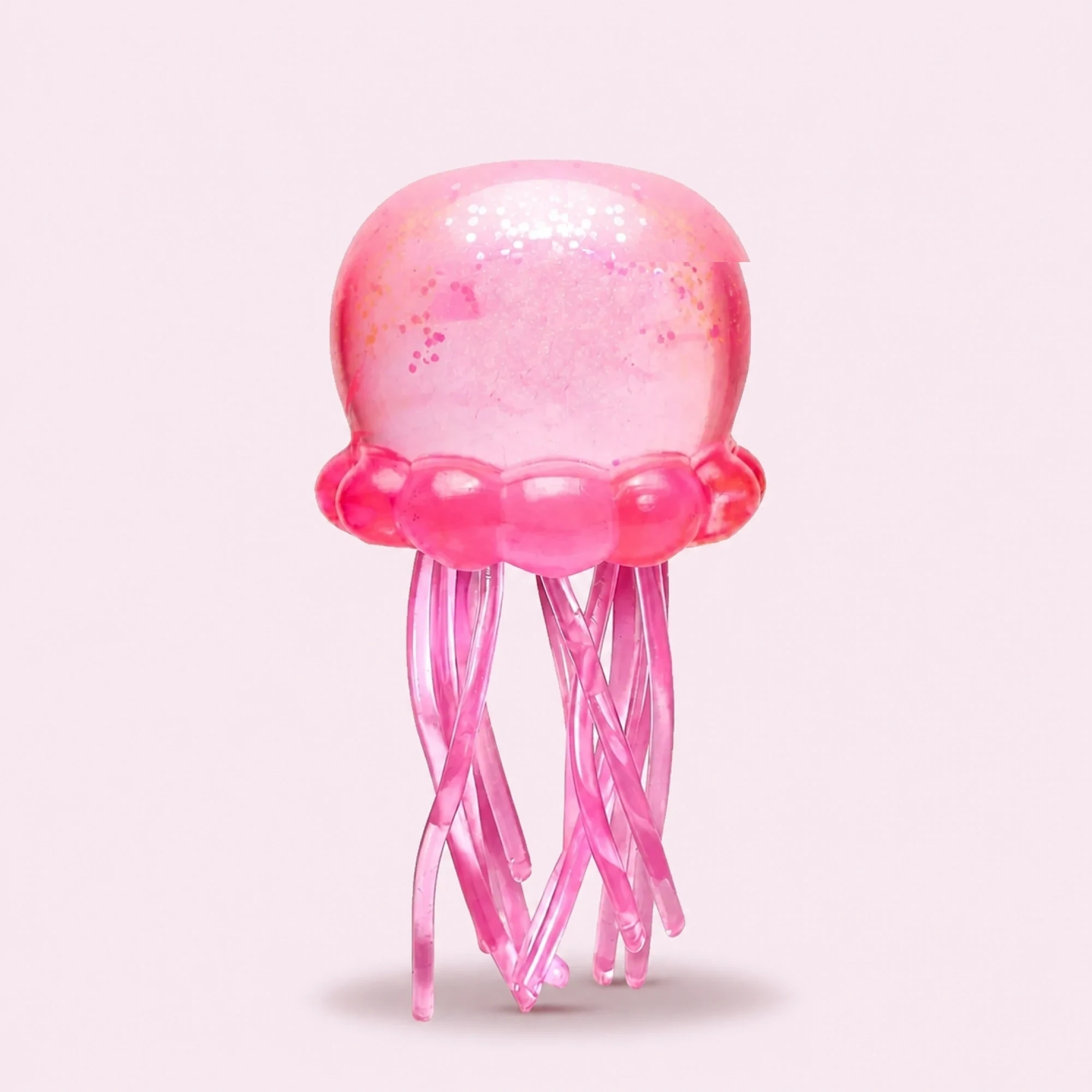 Glitter Pink Jellyfish Squishy Slow Rise Fidget Toy — alternate view