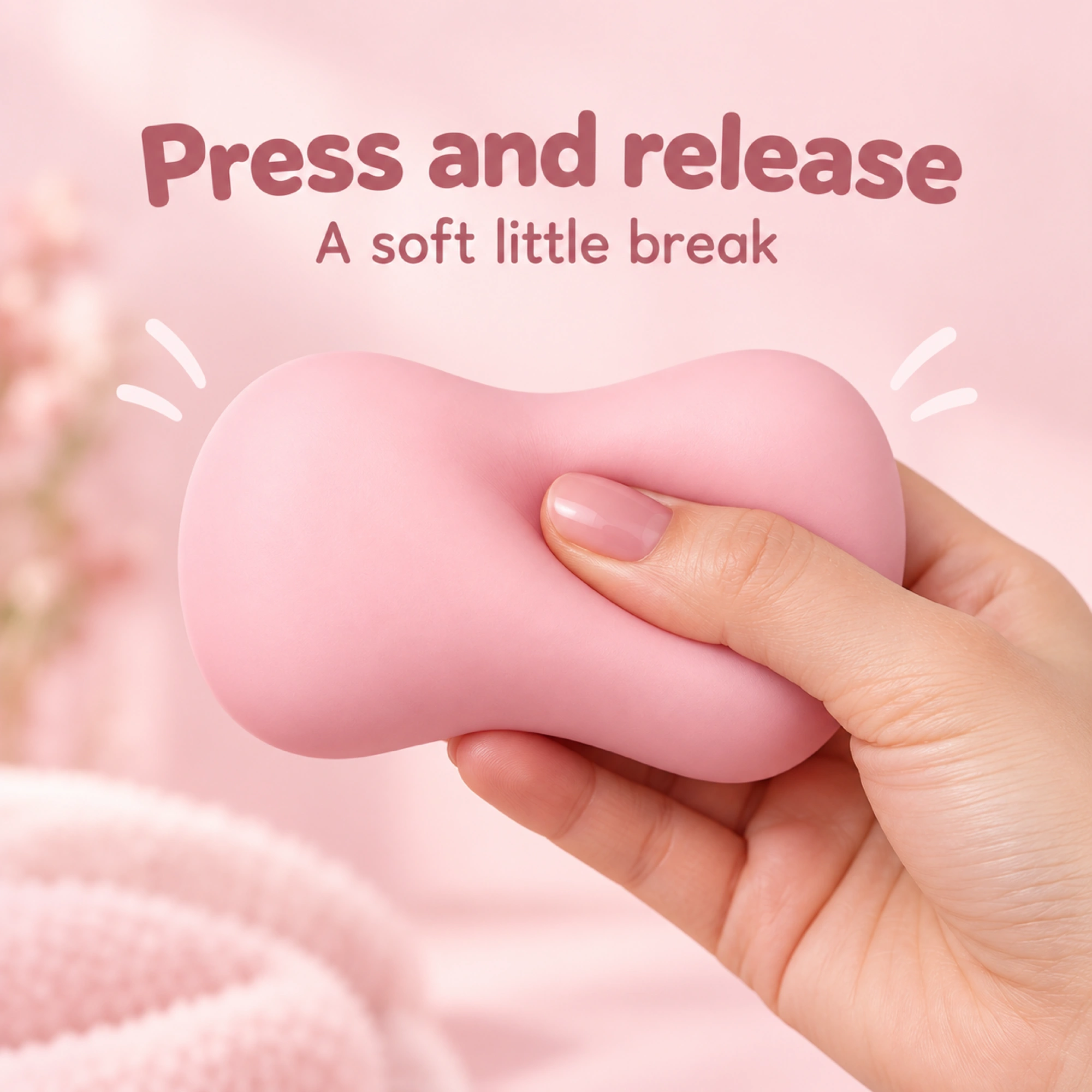 Soft Pink Soap Squishy Slow Rising Squishy Fidget Toy — inside