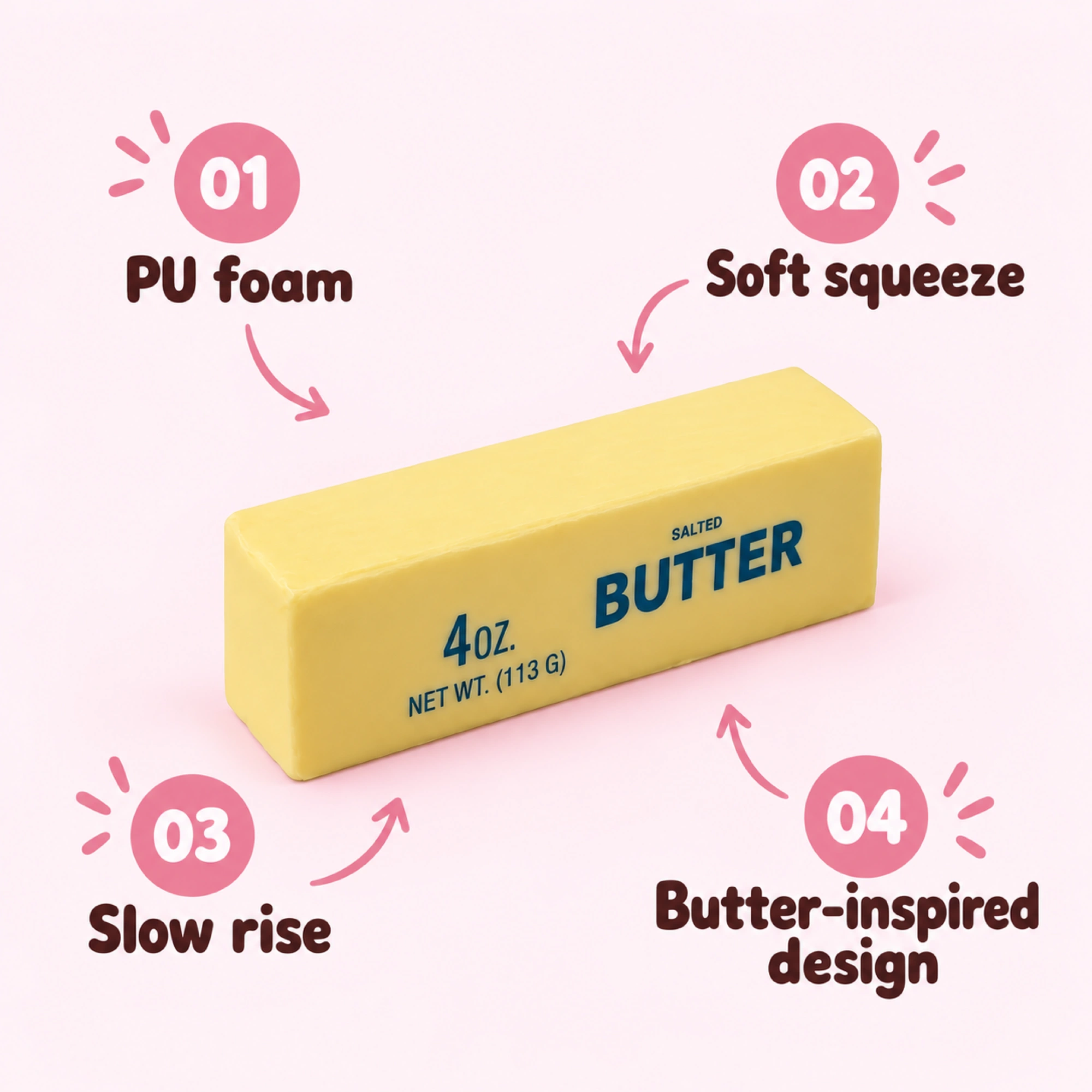 PU Foam Butter Squishy — That Buttery Slow Squeeze — alternate view