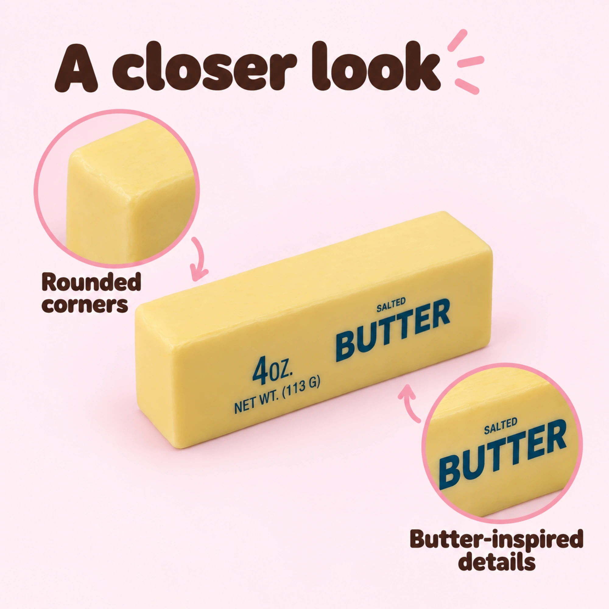 PU Foam Butter Squishy — That Buttery Slow Squeeze — details