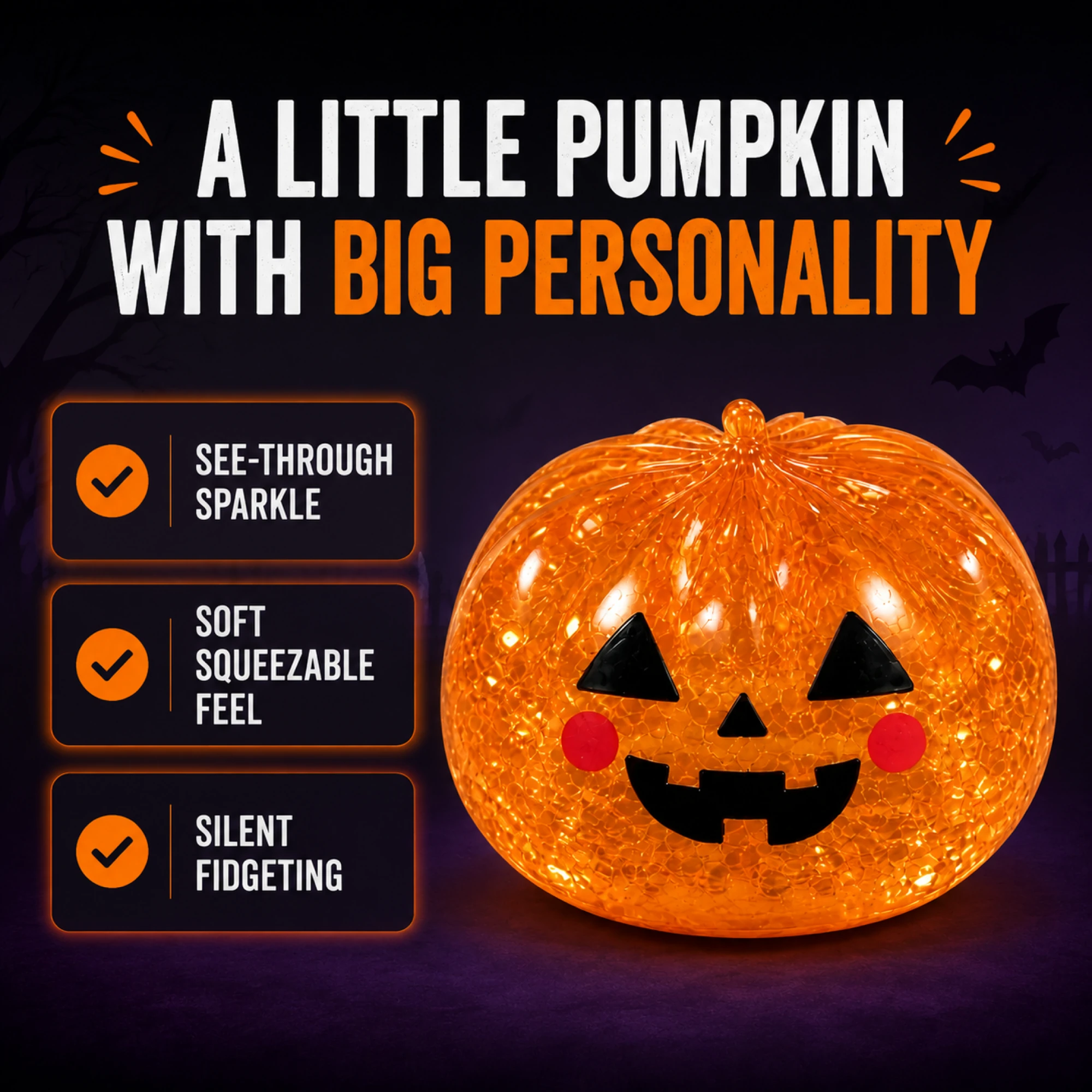 Pumpkin squishy benefits and silent fidgeting