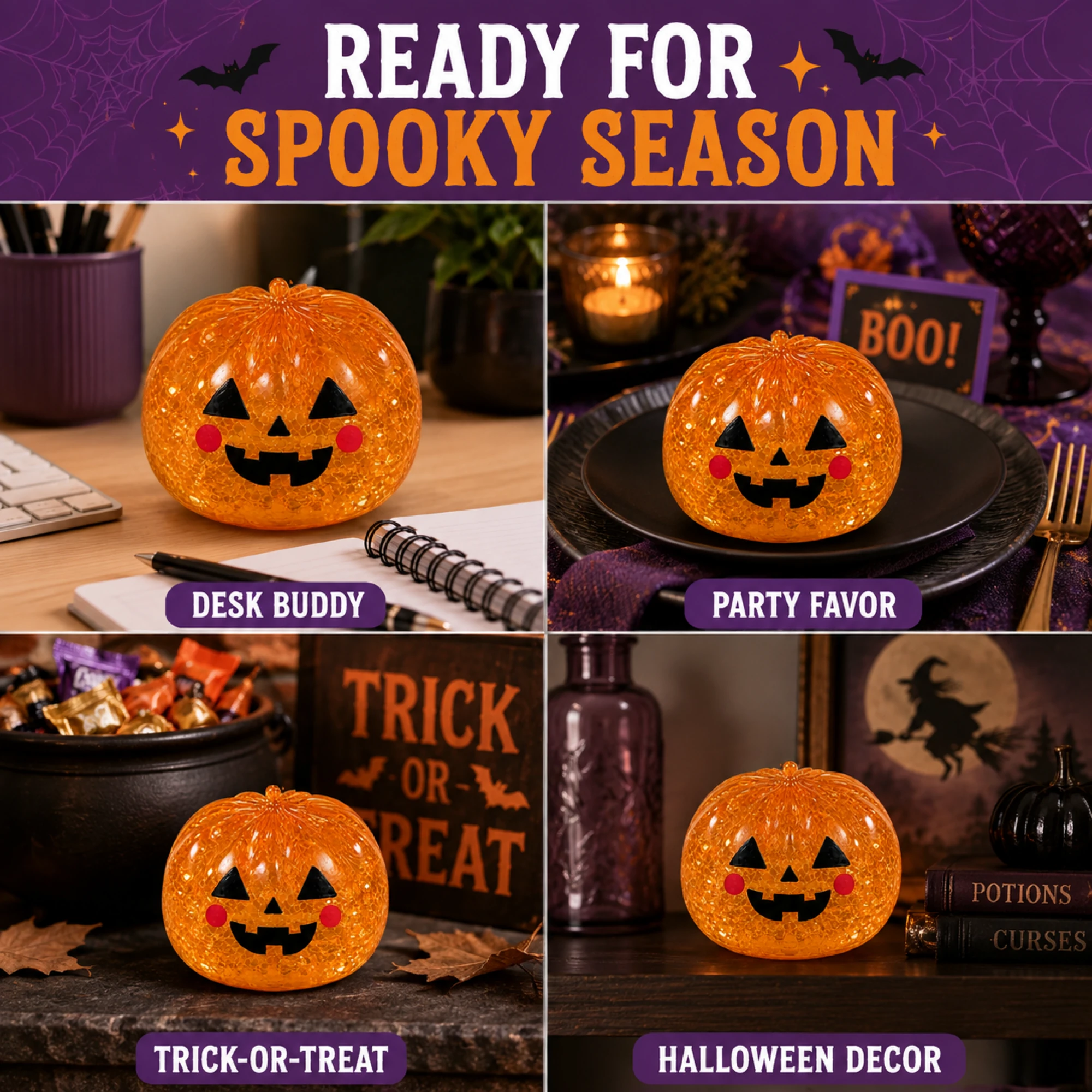 Pumpkin squishy Halloween lifestyle uses