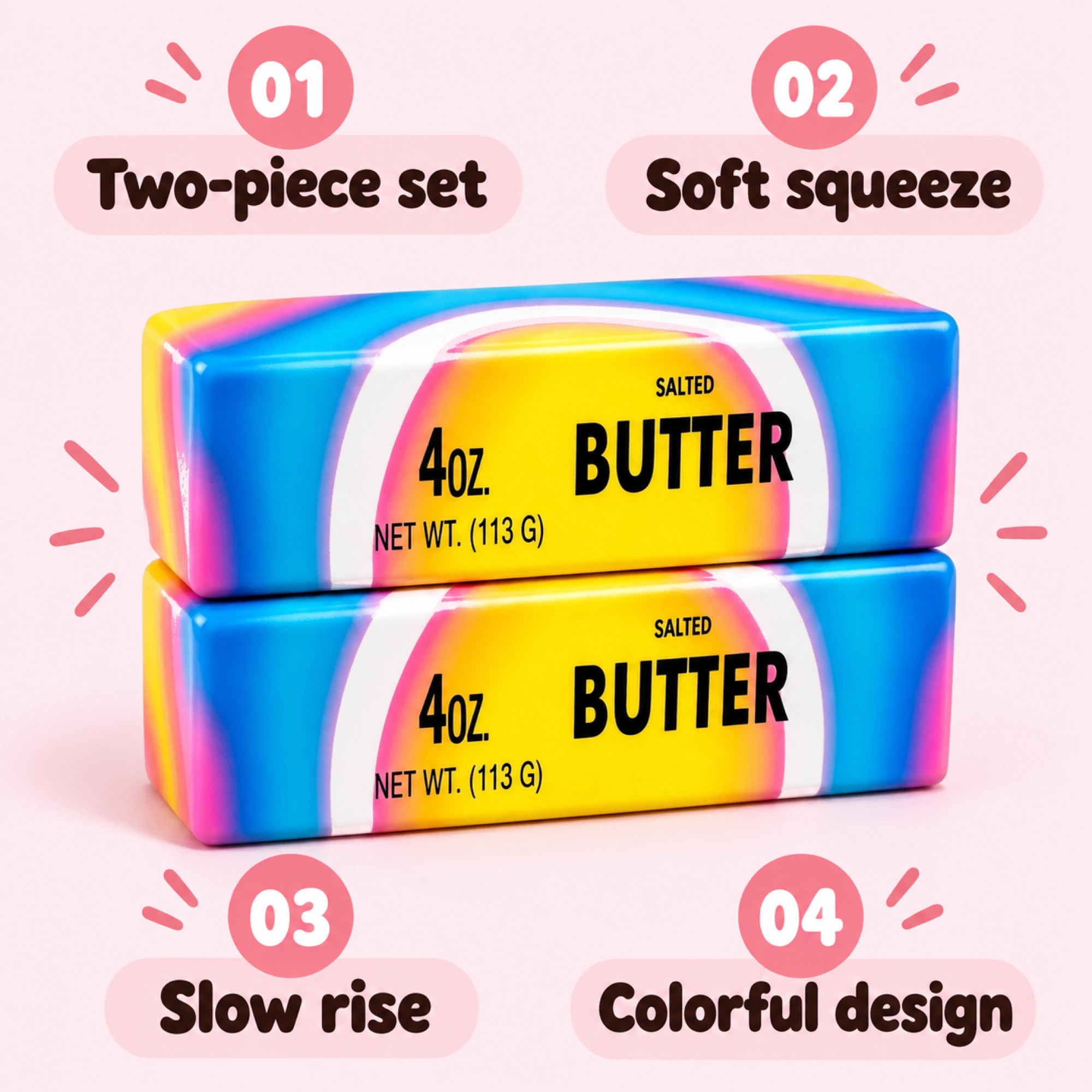 2 Pack Butter Squishy — Keep One, Gift the Other — alternate view