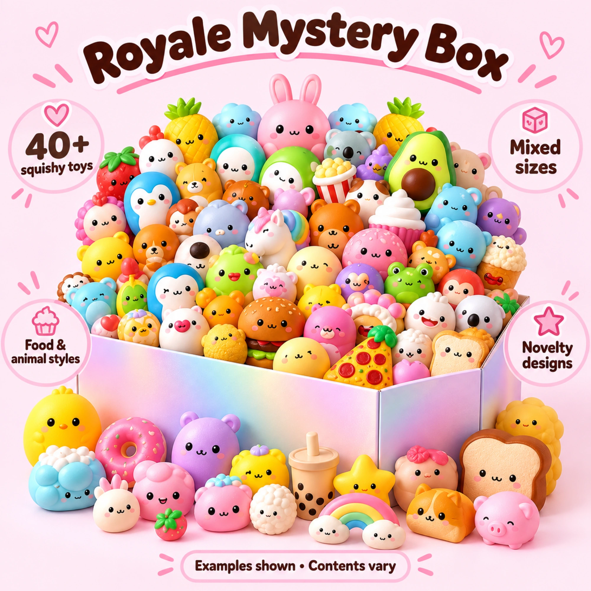Squishy Royale Mystery Box – 40+ Piece Collection — alternate view
