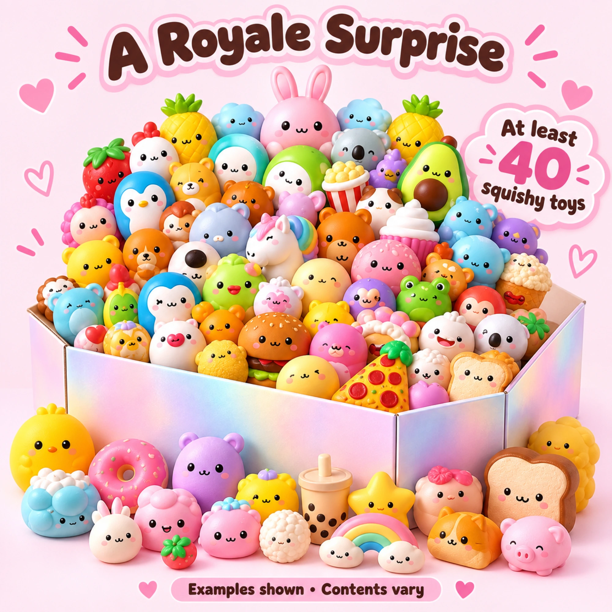 Squishy Royale Mystery Box – 40+ Piece Collection사진 접미사
