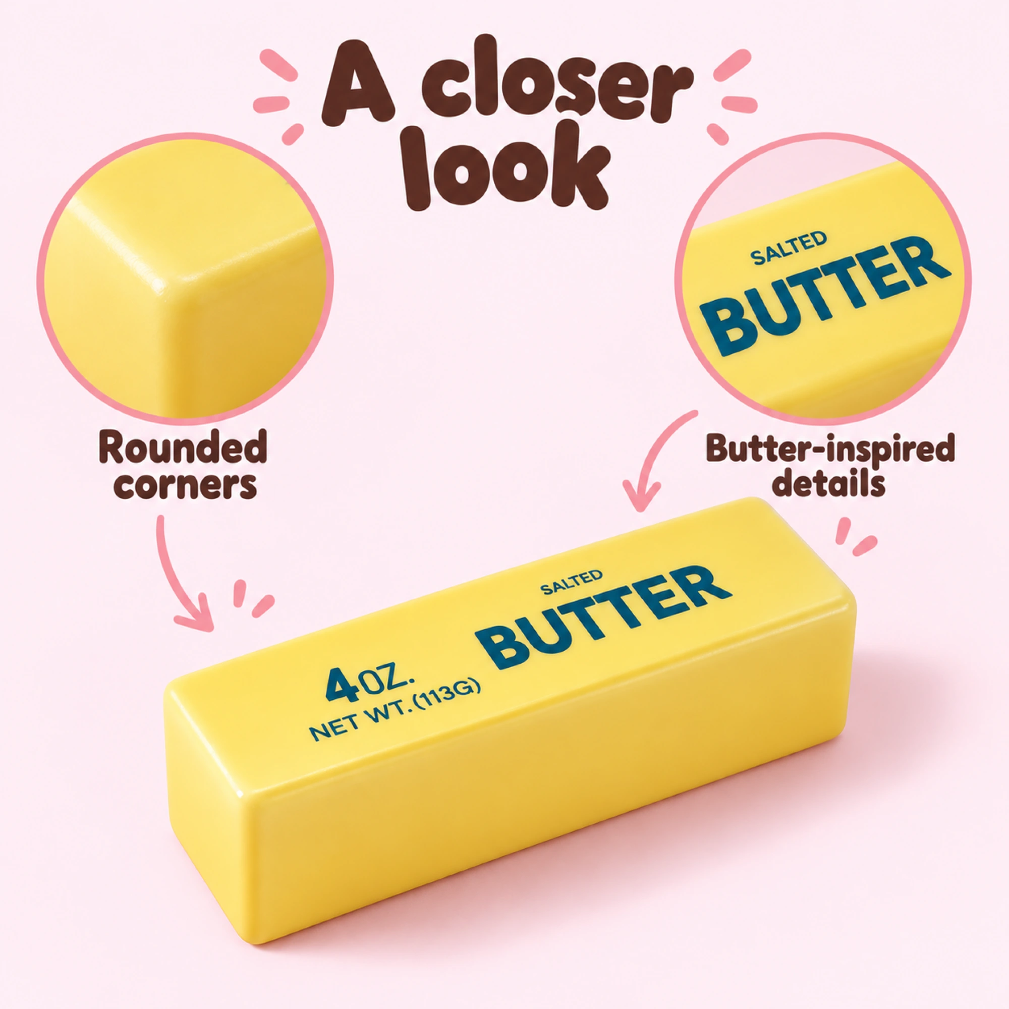 Scented Butter Squishy — Sweet Cream Aroma Squeeze — details