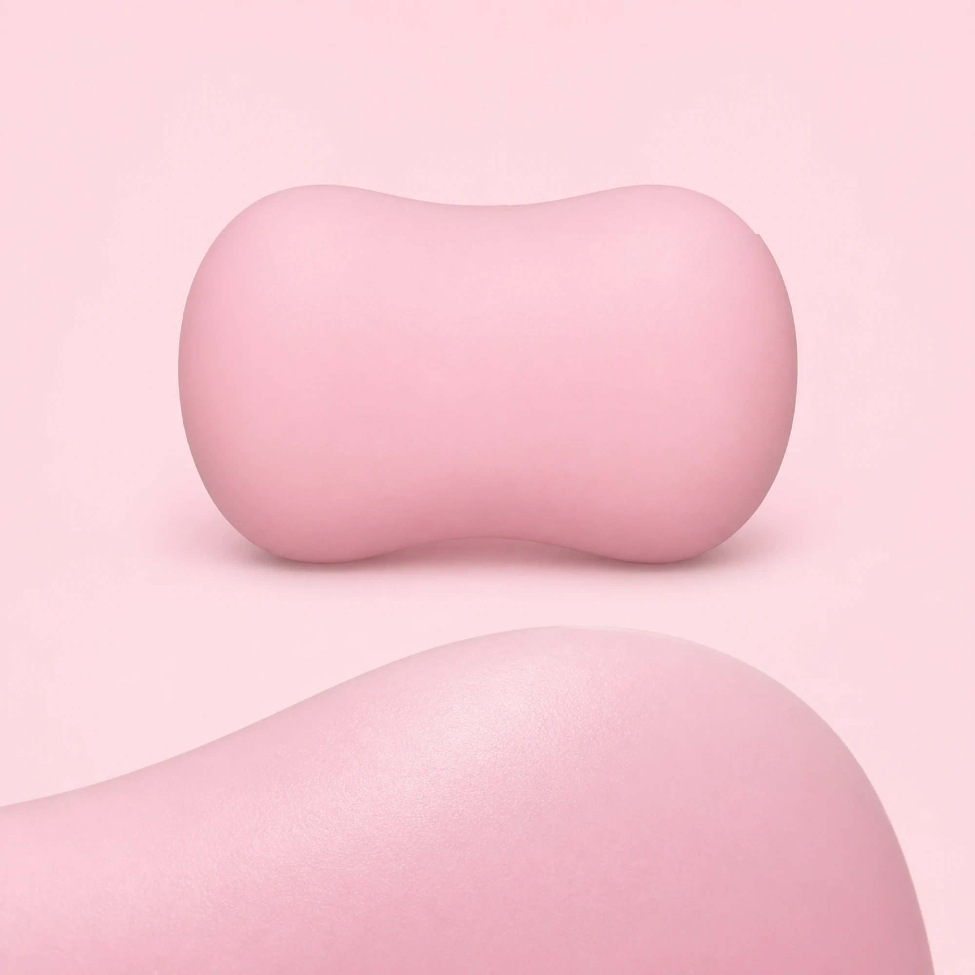 Soft pink soap squishy — texture detail