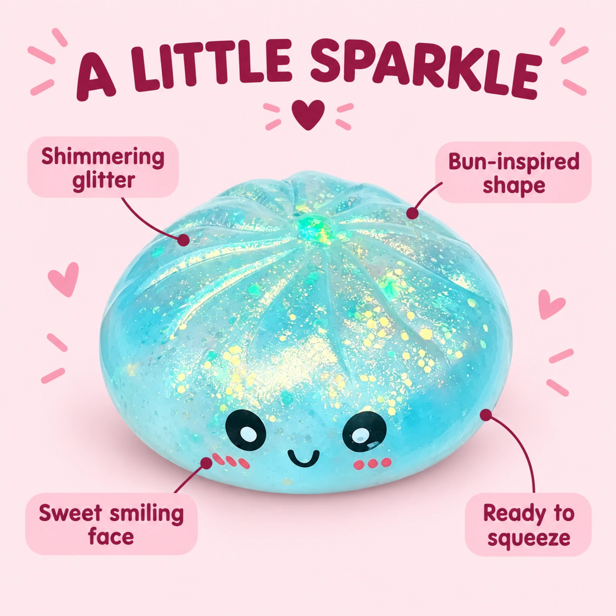 Sugar Filled Squishy with Gooey Slow-Rise Gel Core — alternate view