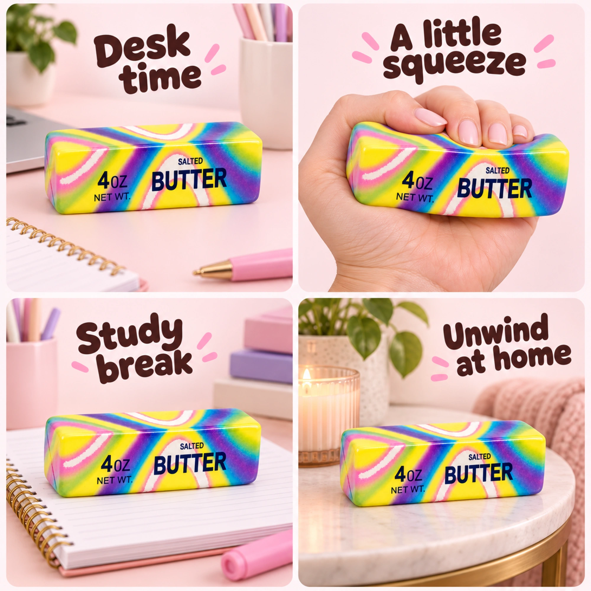 Squishy Butter Stick Fidget Toy – Slow-Rising Sensory Squishy — lifestyle