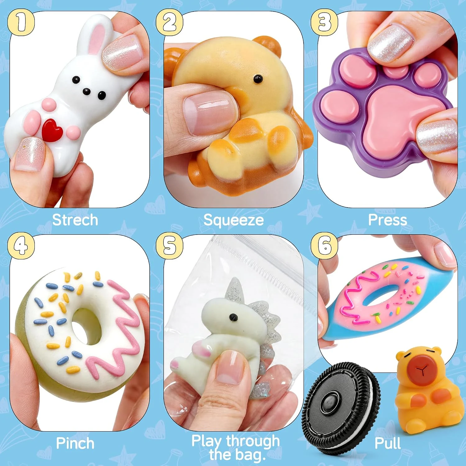 Taba Squishy Making Kit — Liquid Silicone with 8 Moldsรูปภาพต่อท้าย