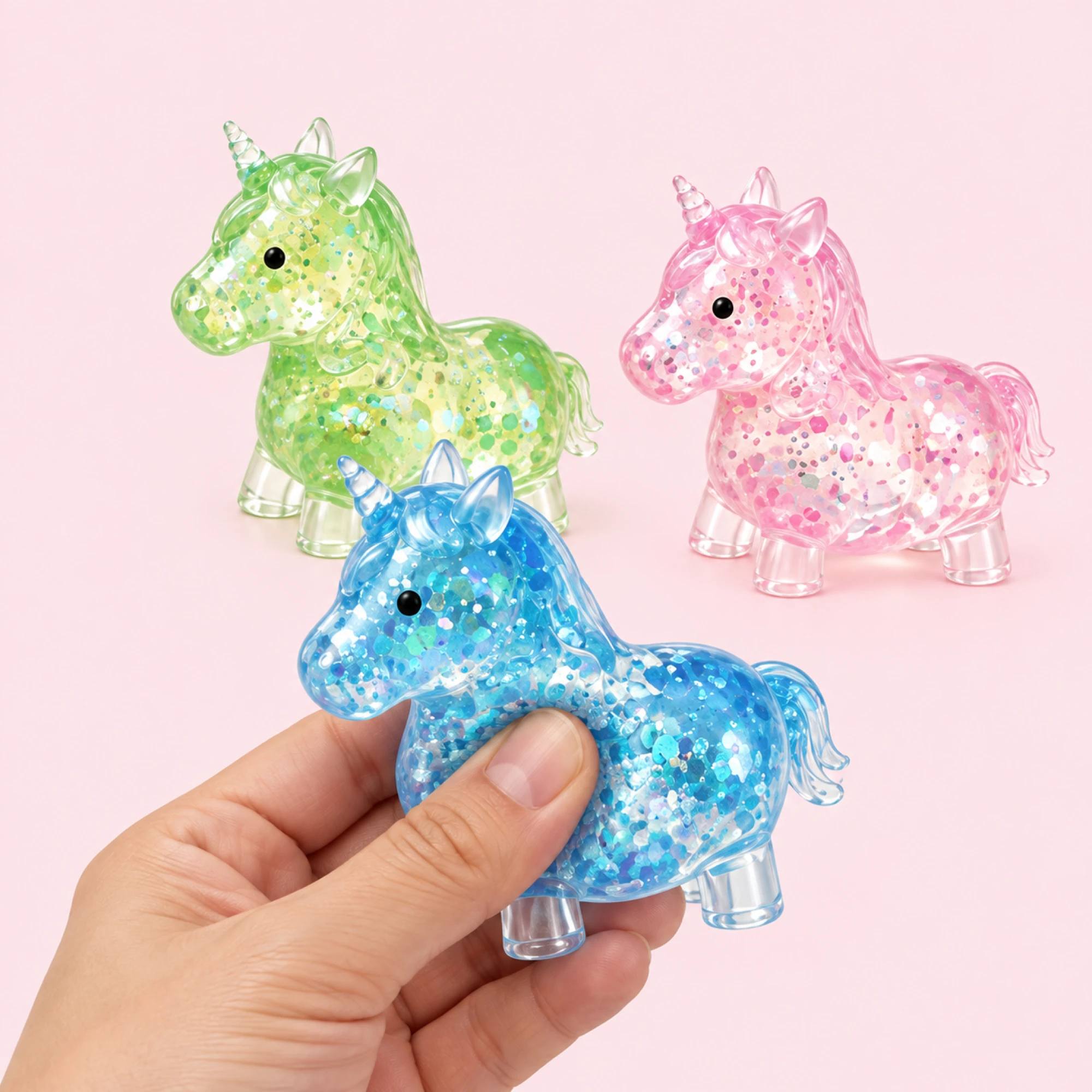 Glitter Unicorn Water Bead сквіш Ball Set - 3 Pack Toy