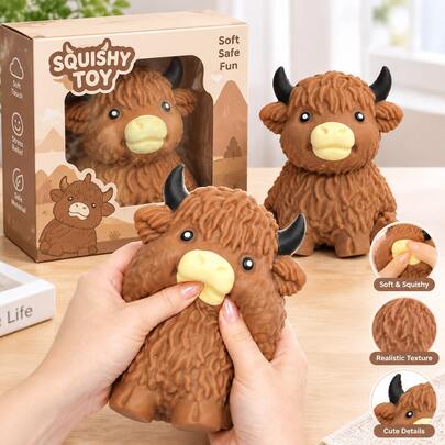 Highland Cow Squishy — Random Color