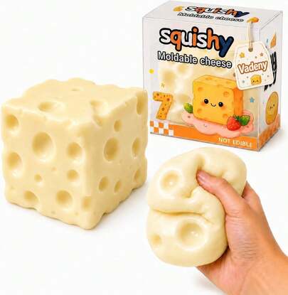 Jumbo Cheese Squishies — 2 Pack