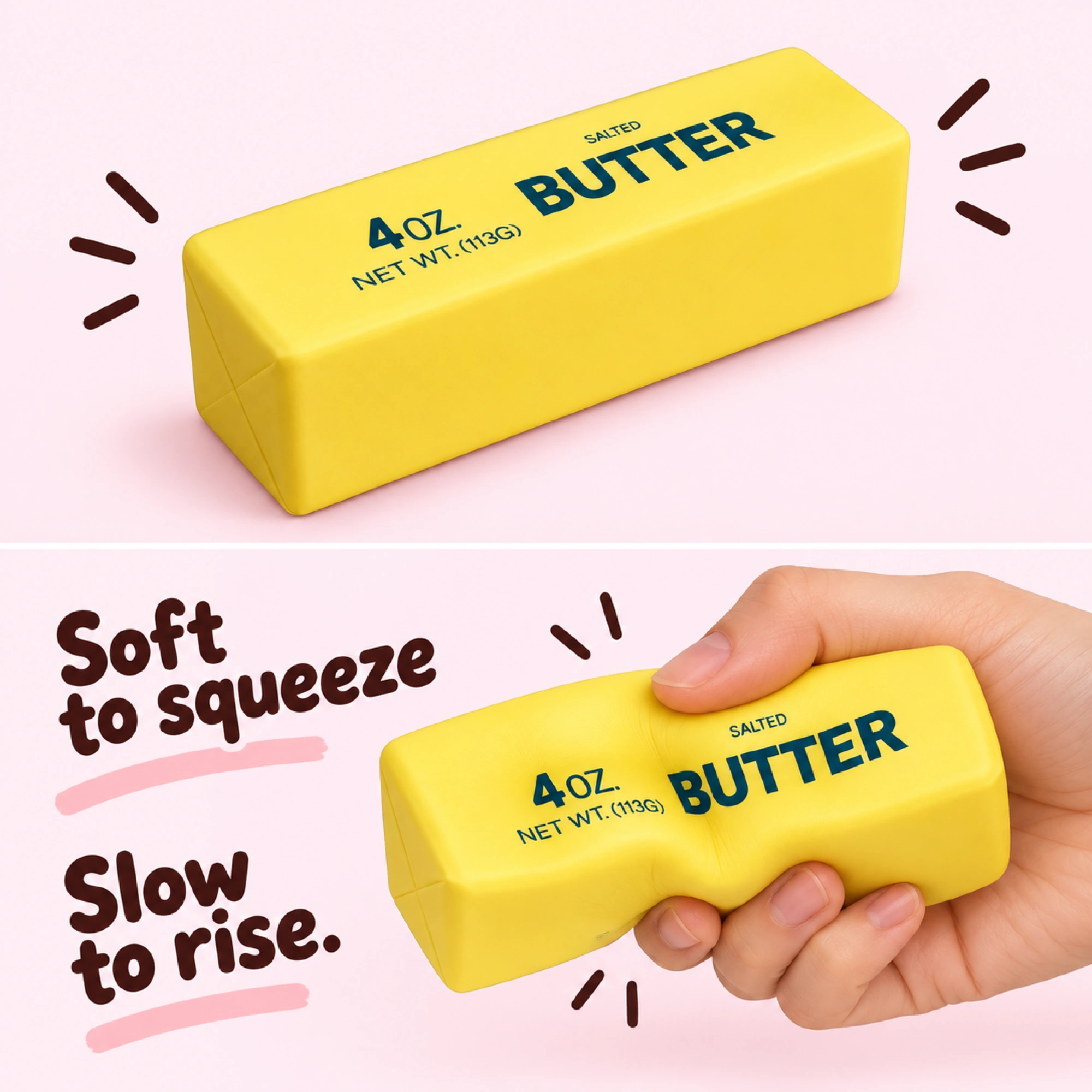 Soft Cheese Squishy, Marshmallow-Plush Squeeze Toy — comparison