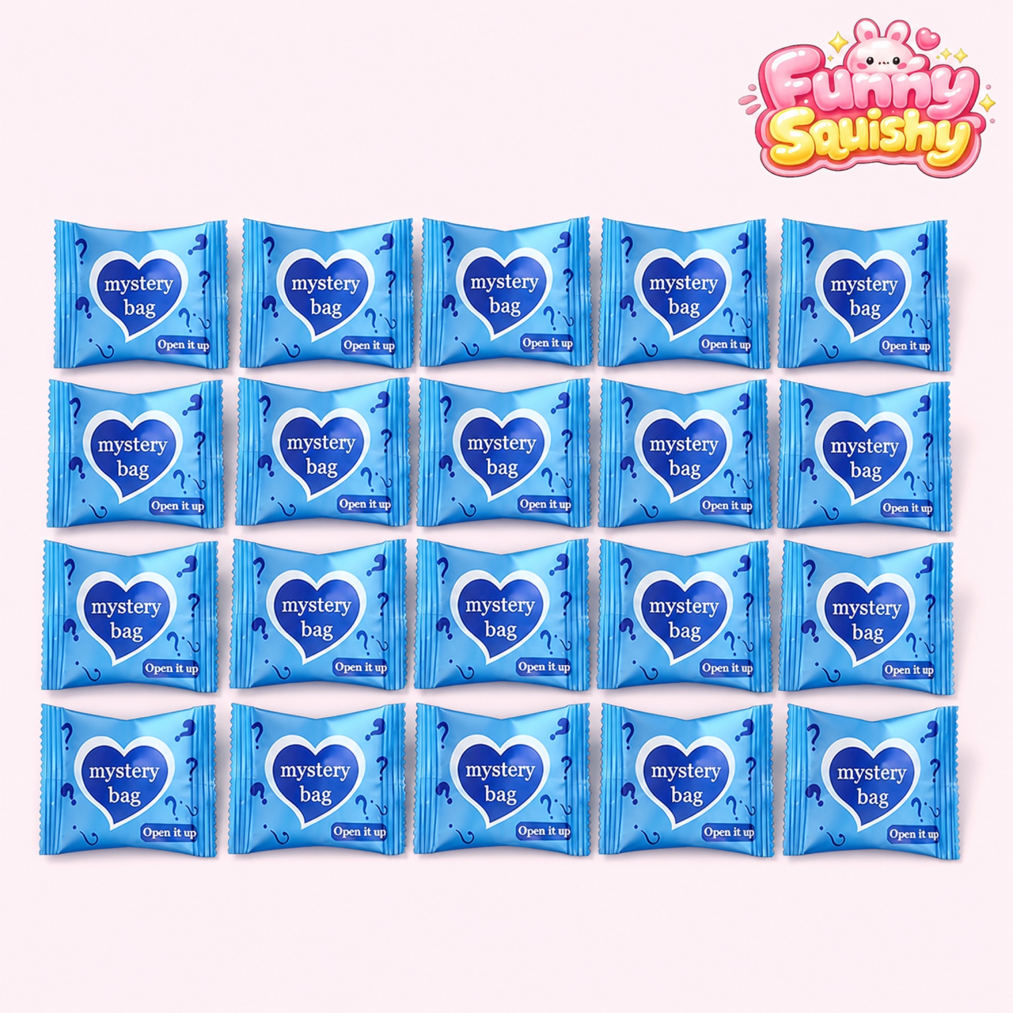 20-Pack Mini Animal Squishy Mystery Bags