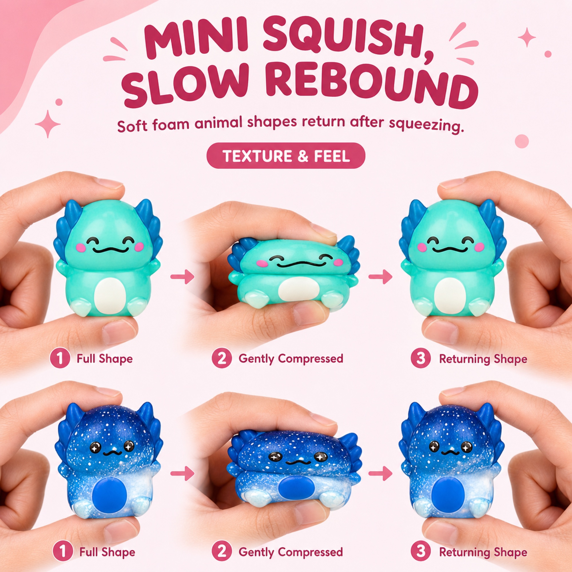 20-Pack Mini Animal Squishy Mystery Bags (foto 3)