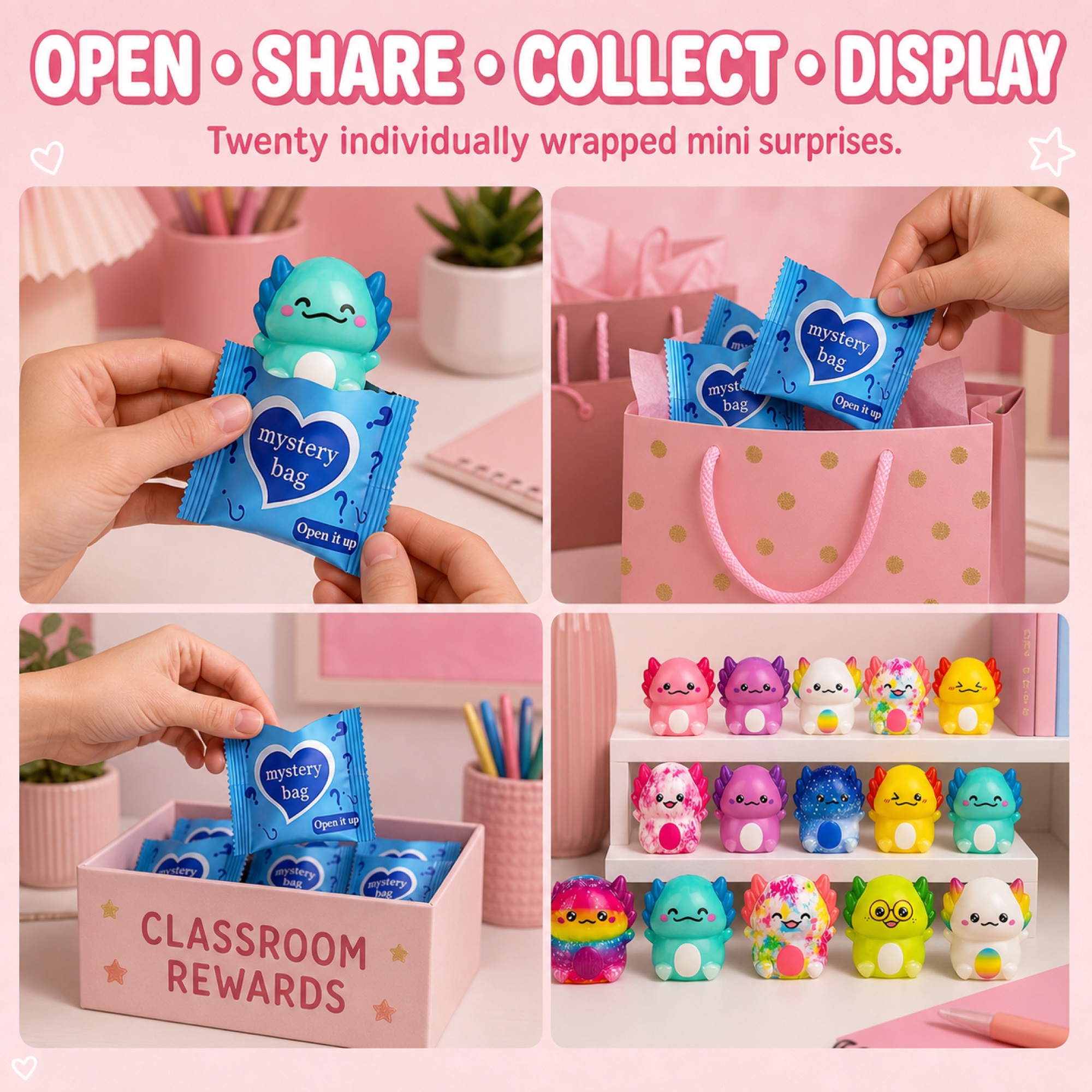 20-Pack Mini Animal Squishy Mystery Bags (foto 6)
