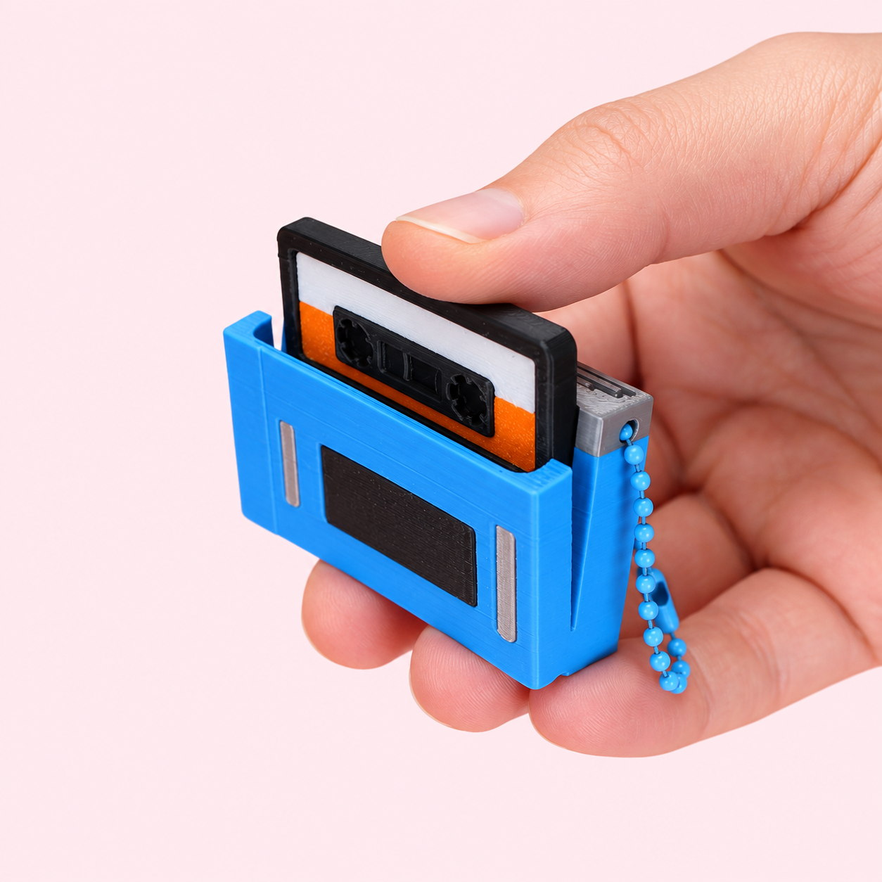 BLUE CASSETTE CLICKER KEYCHAIN Foto