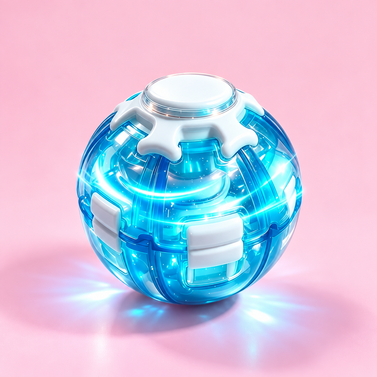 BLUE GLOW PRESS & SPIN BALL photo