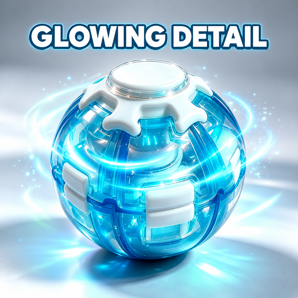 Blue Glow Press & Spin BallphotoSuffix