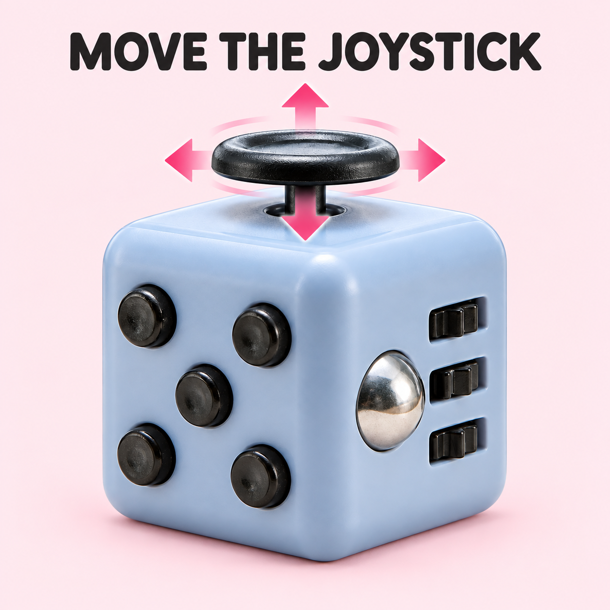 Blue Gray Busy Fidget CubephotoSuffix