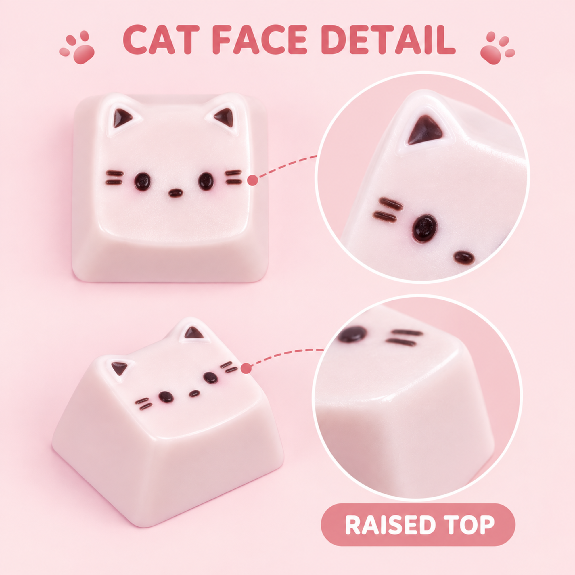 Pink Cat Mechanical Keycap (Foto 3)