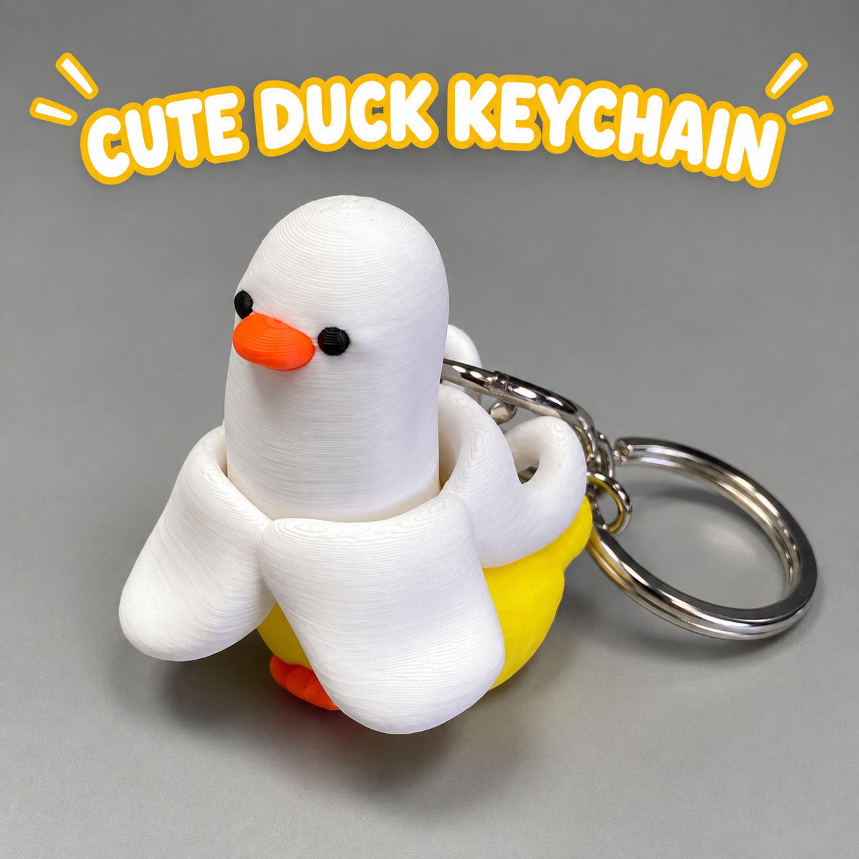Banana Duck Clicker Keychain (Foto 2)