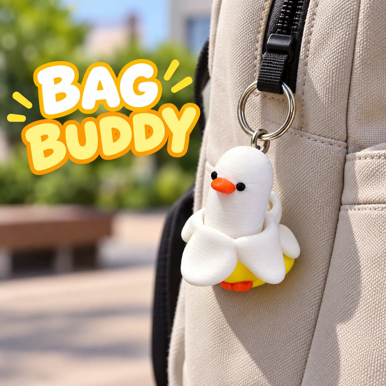 Banana Duck Clicker Keychain (Foto 5)
