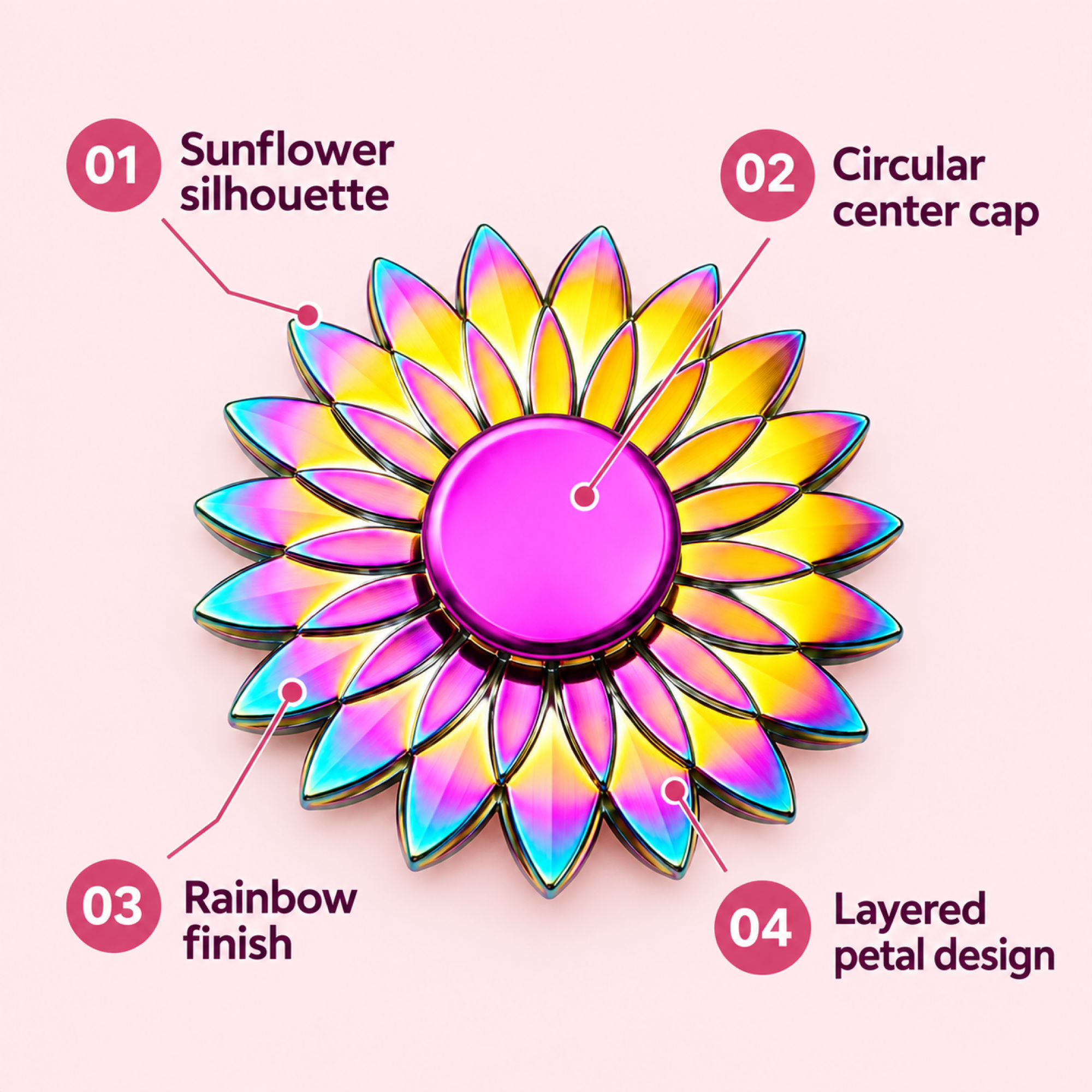 Rainbow Metal Fidget Spinner 02-features.png