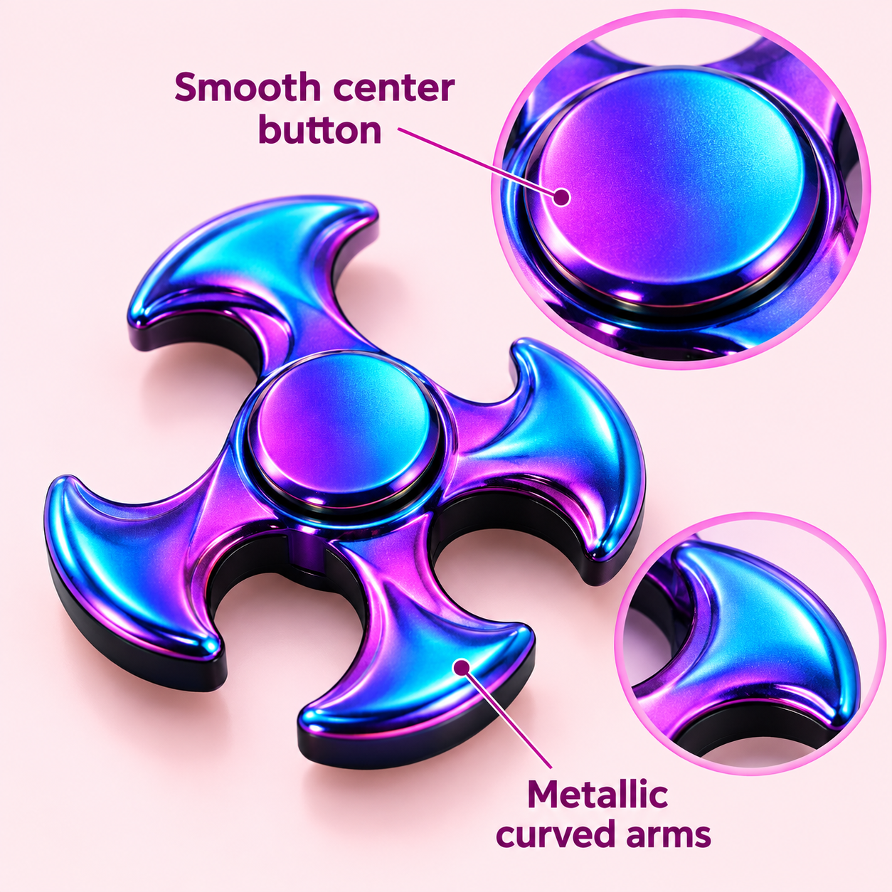 Metallic Purple Blue Fidget Spinner（写真3枚目）