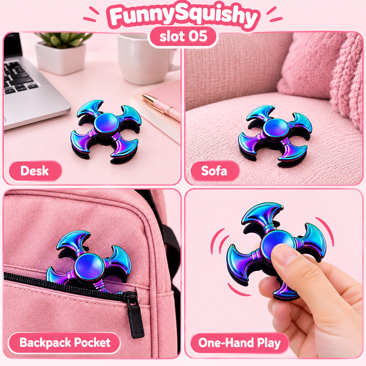 Metallic Purple Blue Fidget Spinner（写真6枚目）