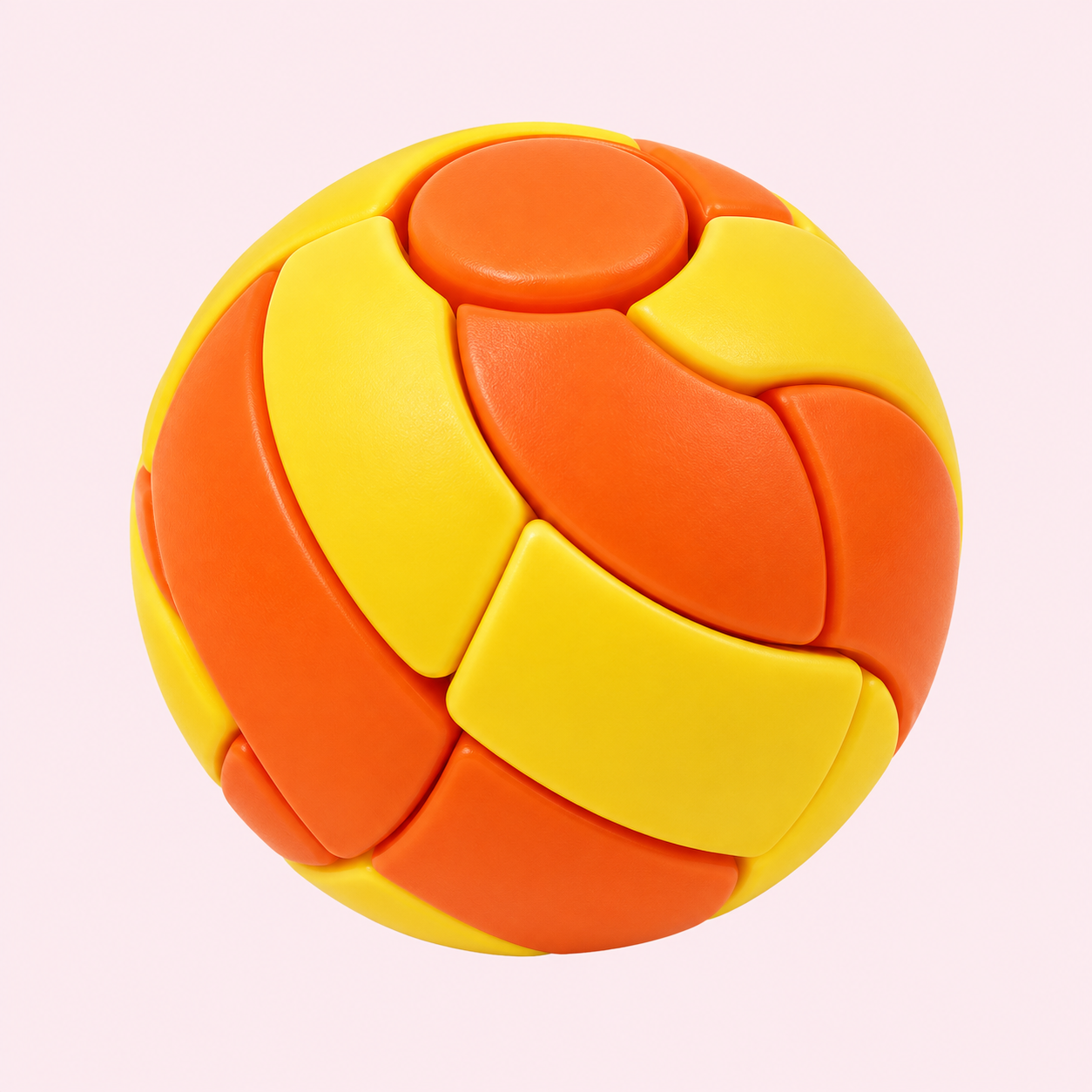 ORANGE YELLOW PRESS AND SPIN FIDGET BALL photo