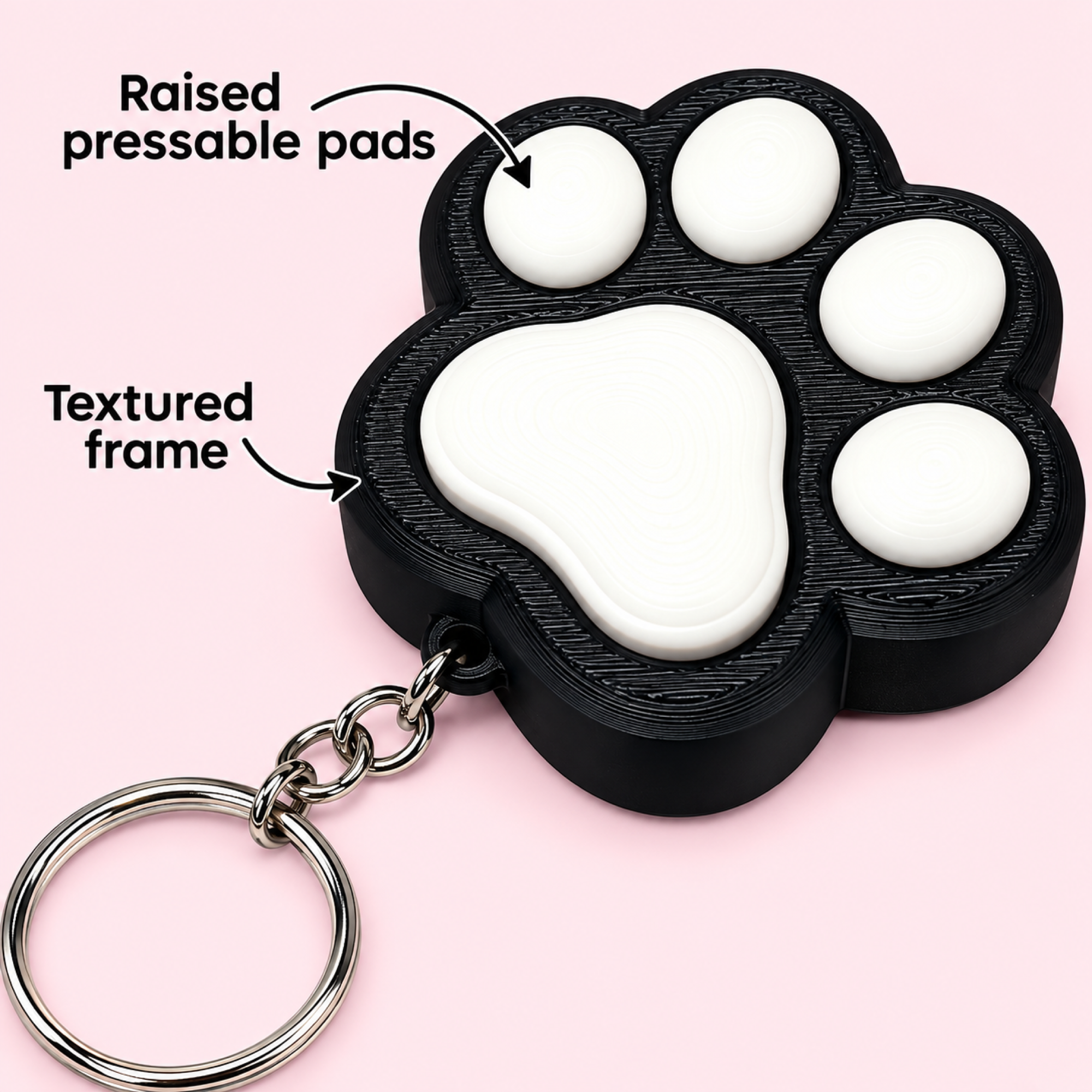 Panda Paw Fidget Keychain（写真3枚目）