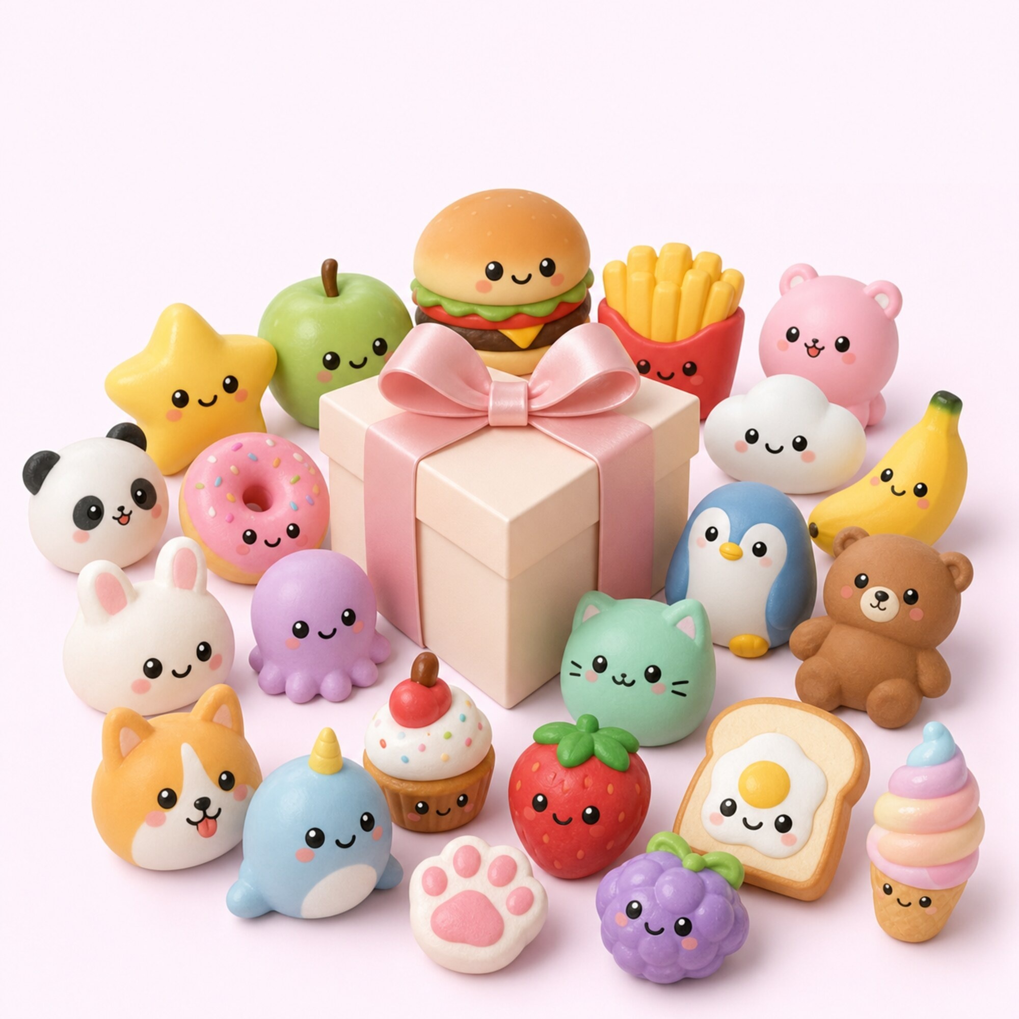 Party Surprise squishy mystery box with 15 or more assorted squishies