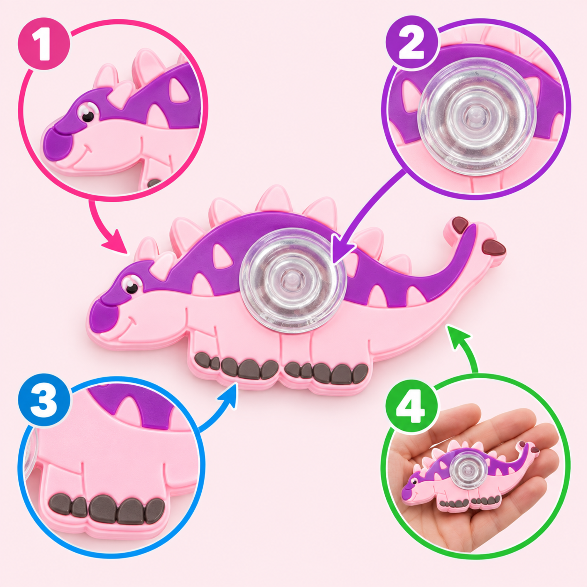 Pink Purple Dragon Finger Spinner（写真6枚目）