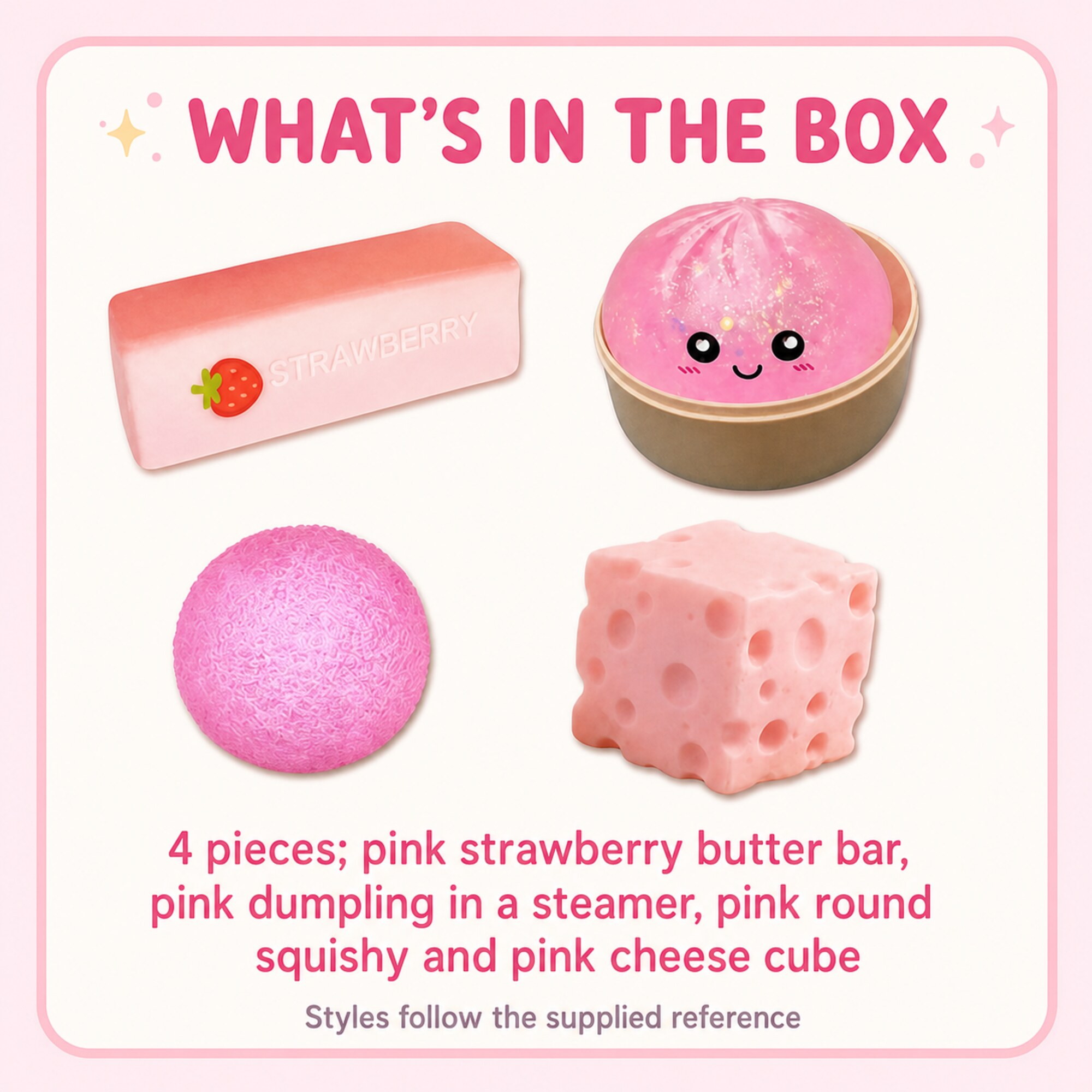 Pink Squishy Fun Box – 4-Piece Mystery Set (foto 5)