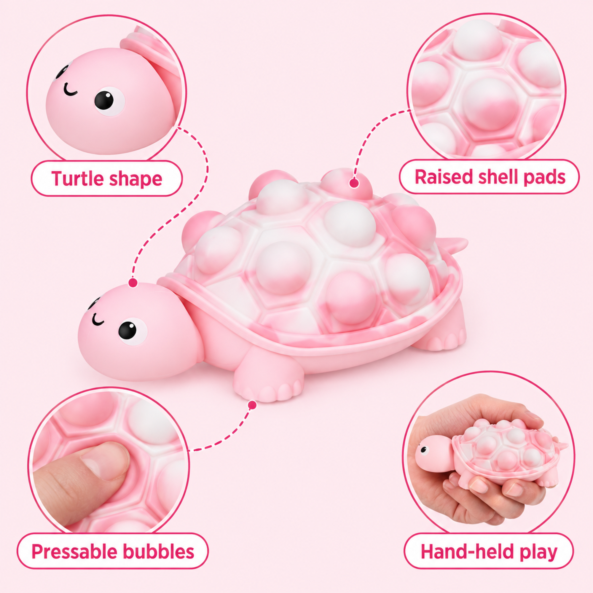 Pink Turtle Shell Fidget（写真2枚目）