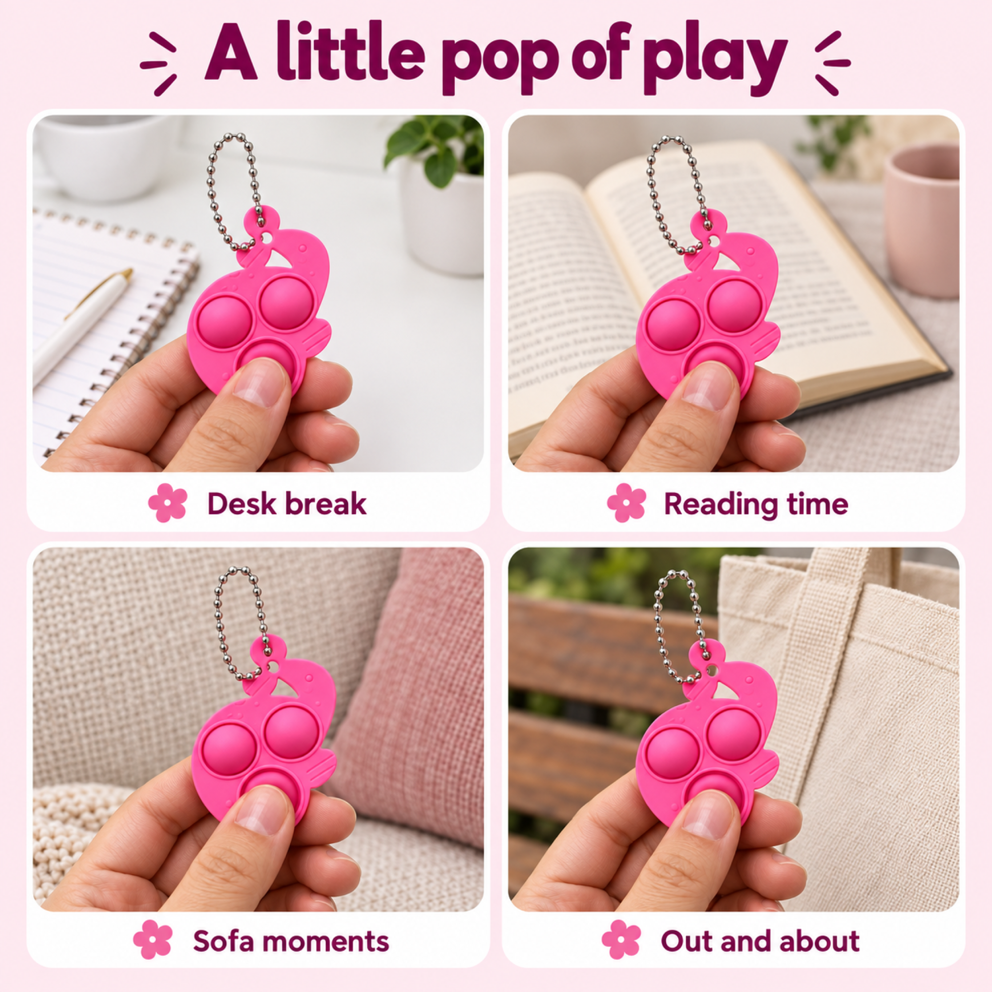 Pink Bubble Pop It Keychain 05-lifestyle.png