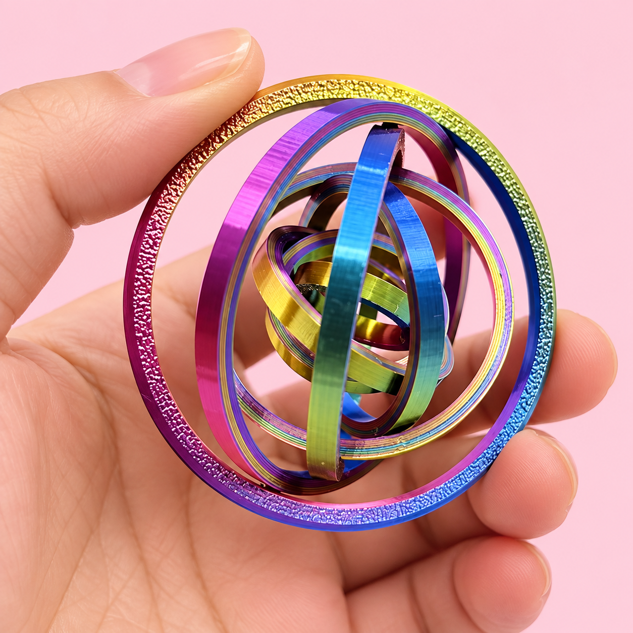 RAINBOW MULTI-RING FIDGET الصورة