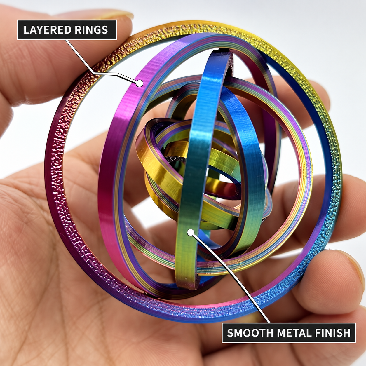 Rainbow Multi-Ring FidgetphotoSuffix