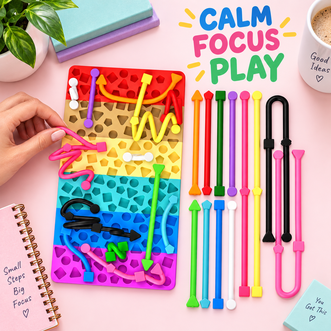 Rainbow Sensory Activity Board