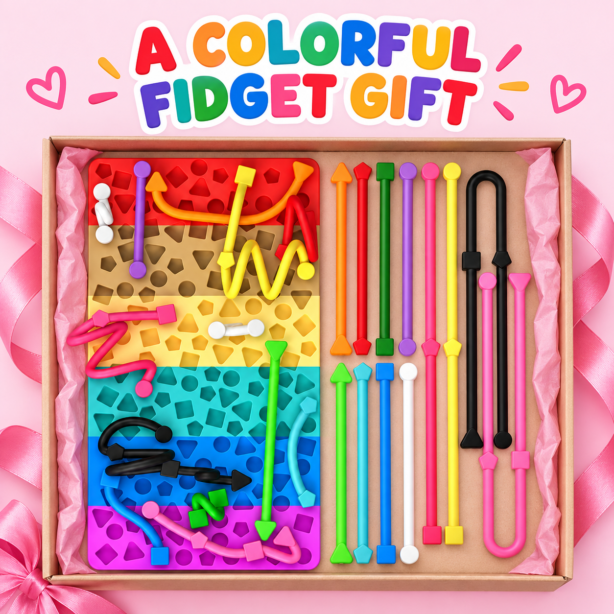 Rainbow Sensory Activity Board