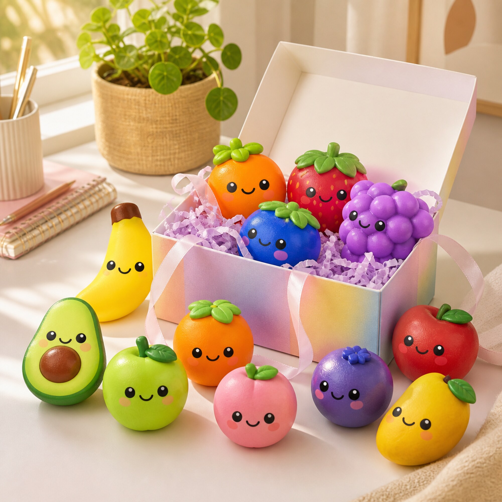 Rainbow Squishy Mystery Box – 10+ Piece AssortmentphotoSuffix