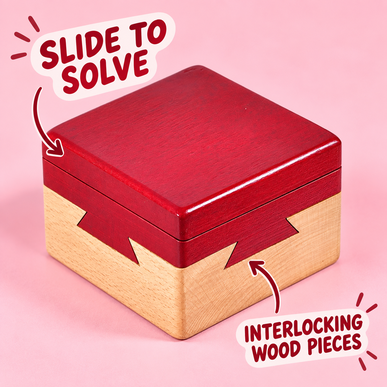 Red Interlocking Puzzle Box (foto 2)