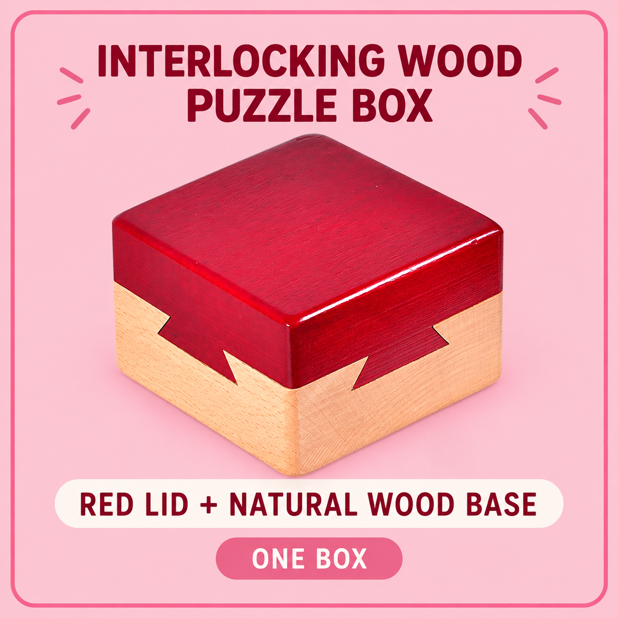 Red Interlocking Puzzle Box (foto 4)